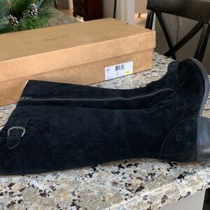 Born Black Suede Tall Boots